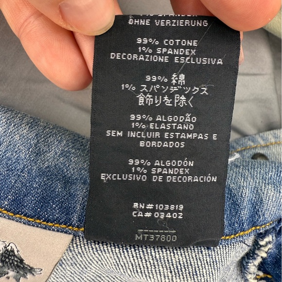 Harley-Davidson Distressed Denim Vest – Size S - Picture 13 of 16